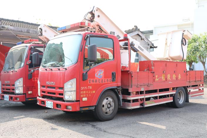 道安及交工科配有2部工程救險車,支援搶修搶險任務